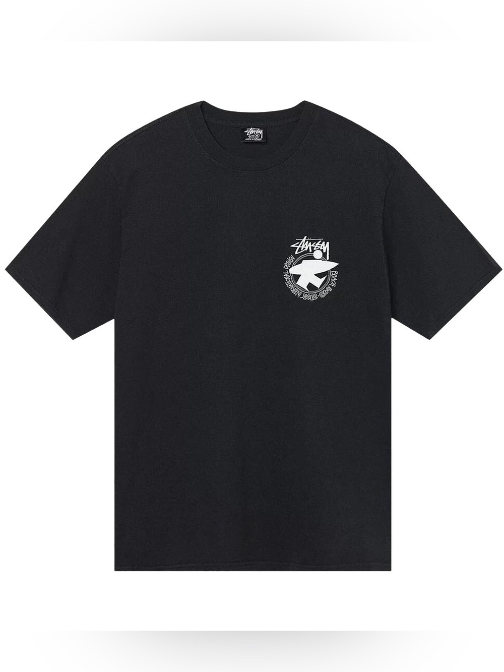 Stussy Beach Roots International Designs Tribe Graphic T Shirt Black 100% Cotton